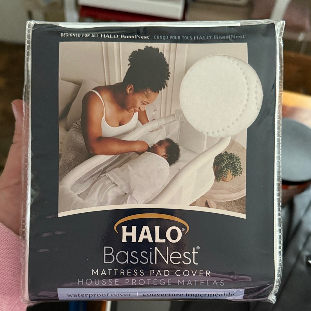 Halo BassiNest Mattress Pad Cover - White